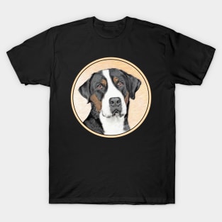 Greater Swiss Mountain Dog Painting - Original Art T-Shirt